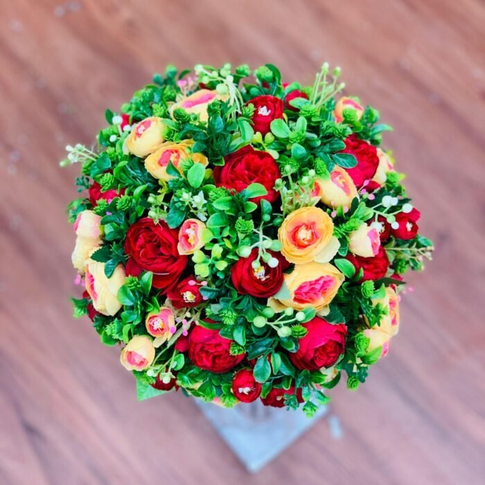 Sunset Radiance Floral Sphere