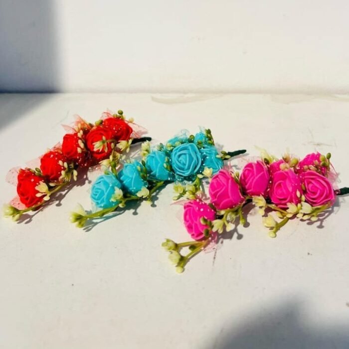 Mini Rose Hair Clips