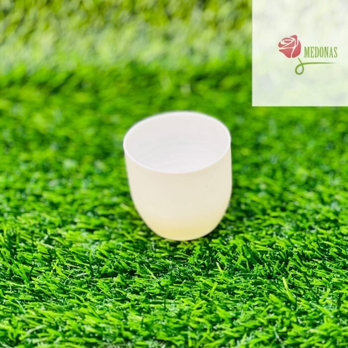 Modern Frosted White Minimalist Vessel