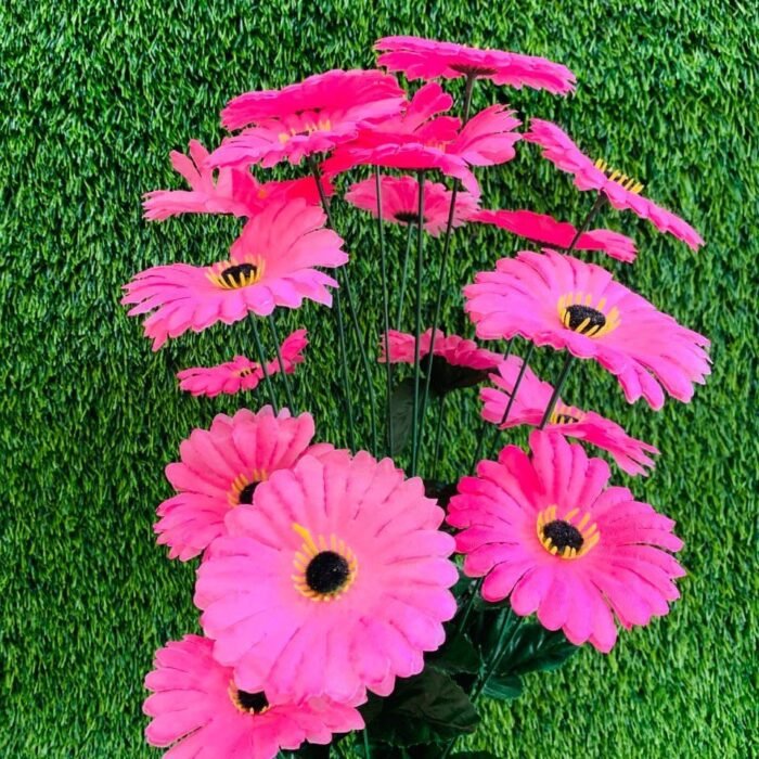 Vibrant Pink Gerbera Daisy Artificial Flowers