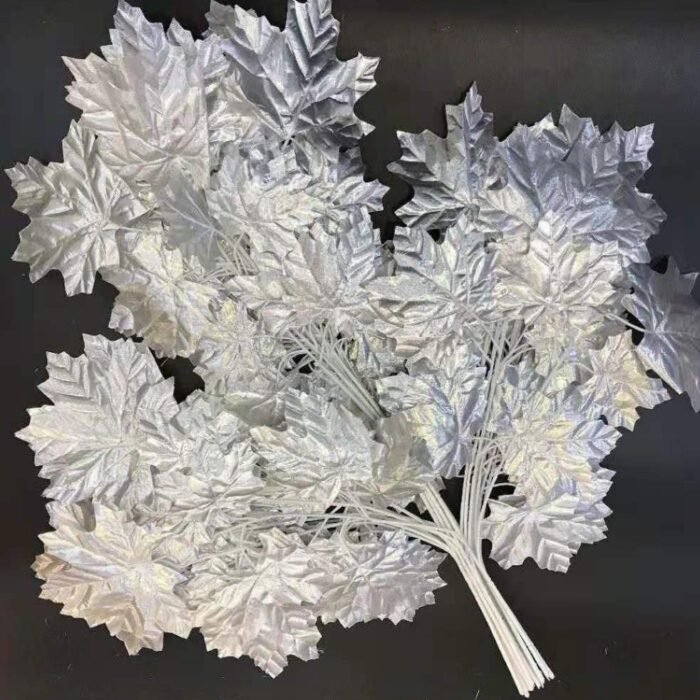Elegant Silver Maple Leaf