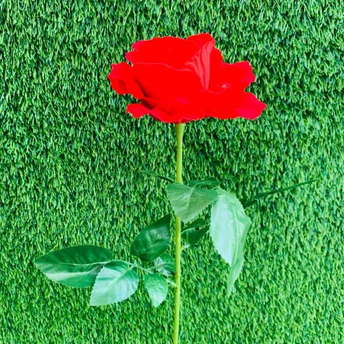 Premium Realistic Single Red Rose